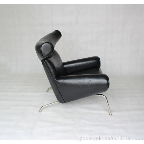 OX Living Chair Contemporary Italian Leather Comfort Single OX Living Chair Supplier